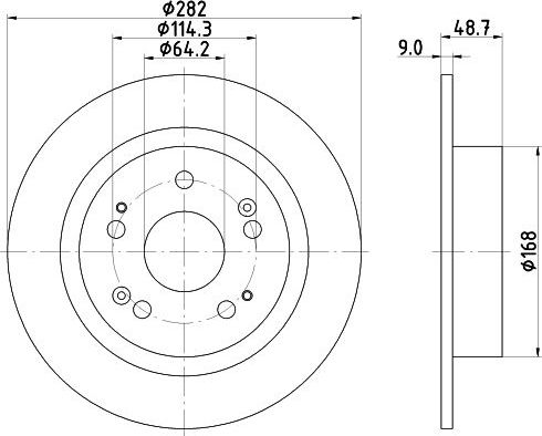 Тормозной диск Nisshinbo. Артикул ND8006K