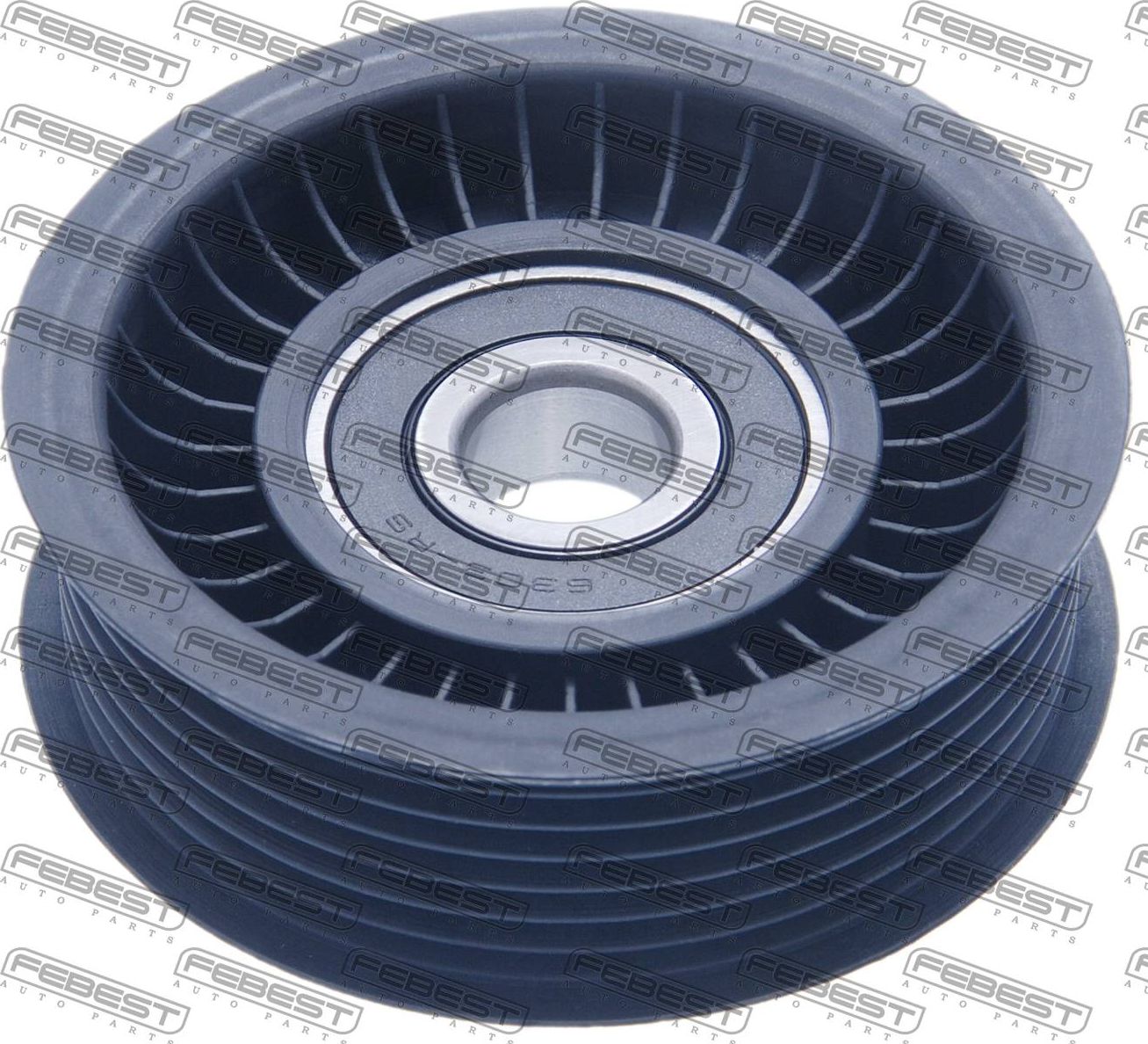 Направляющий (ведущий) ролик приводного поликлинового ремня Febest. Артикул 1688-164