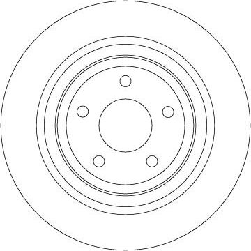 Тормозной диск TRW задний для Ford Focus IV 2018-2026. Артикул DF6872