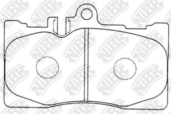 Тормозные колодки NiBK. Артикул PN1455