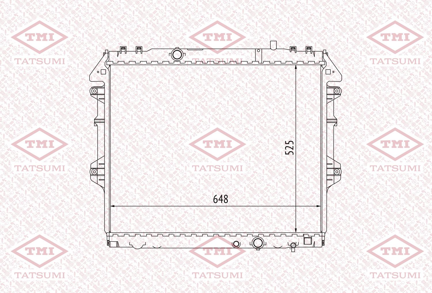 Радиатор охлаждения (Tatsumi). Артикул TGA1065
