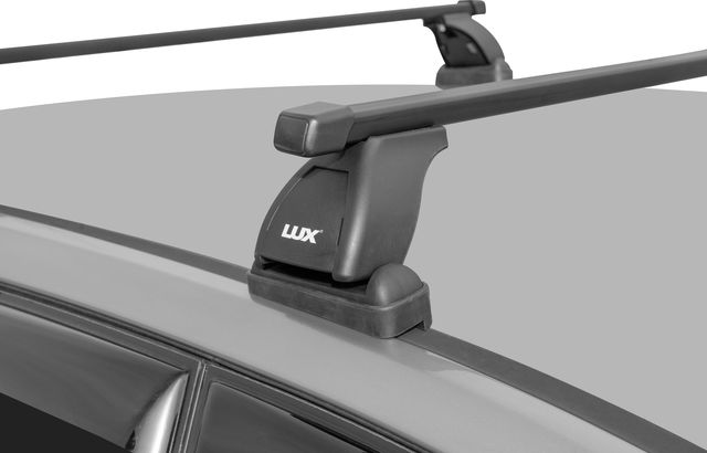 Багажник на крышу LUX на штатные места для Fiat Doblo I Panorama минивен 2001-2024 (Прямоугольные дуги). Артикул 842013+846103