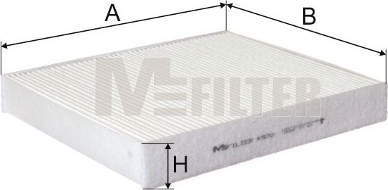 Салонный фильтр MFilter для Ford Mondeo IV 2007-2015. Артикул K 970