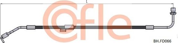 Тормозной шланг Cofle передний правый для Ford Transit Torneo V 1994-2000. Артикул 92.BH.FD066