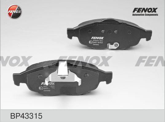 Тормозные колодки Fenox. Артикул BP43315