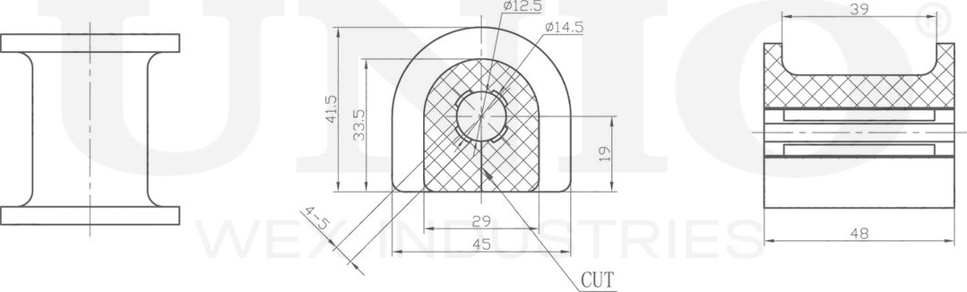 Втулка стабилизатора (Unio). Артикул RMP-10099