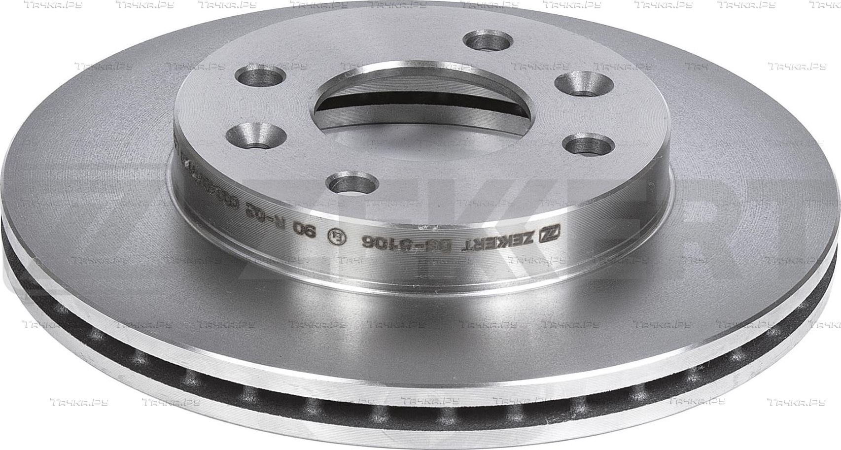 Тормозной диск Zekkert передний для Nissan Kubistar X76 2003-2026. Артикул BS-5106