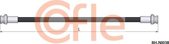 Тормозной шланг Cofle. Артикул 92.BH.NI038