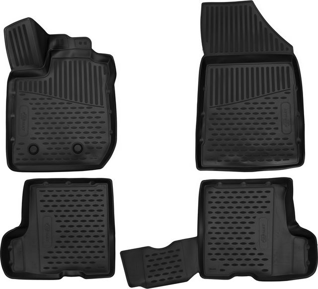 Коврики 3D Format c повышенной износостойкостью (компл. без ящика) для салона Lada Xray 2015-2026. Артикул FORMAT.3D5237210k