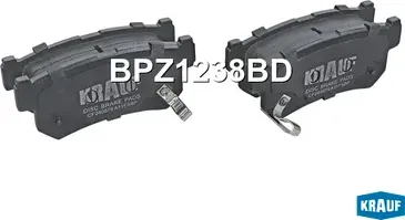 Колодки тормозные дисковые (Krauf). Артикул BPZ1238BD