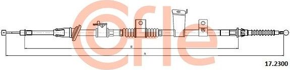 Трос ручника (тросик ручного тормоза) Cofle. Артикул 92.17.2300