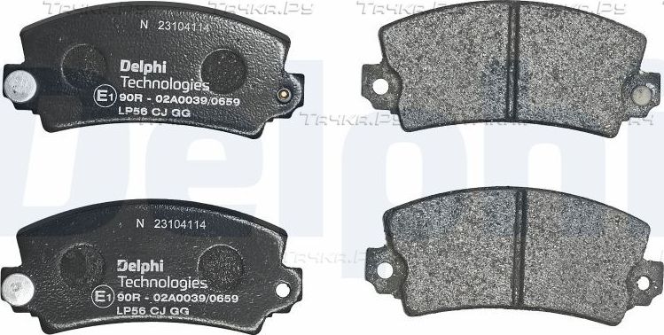 Тормозные колодки Delphi (Low-Metallic) передние для Alpine A310 1971-1983. Артикул LP56