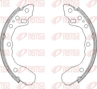 Тормозные колодки Remsa. Артикул 4344.00