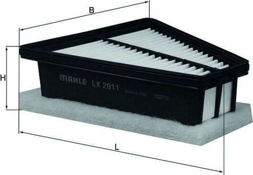 Воздушный фильтр Mahle. Артикул LX 2911
