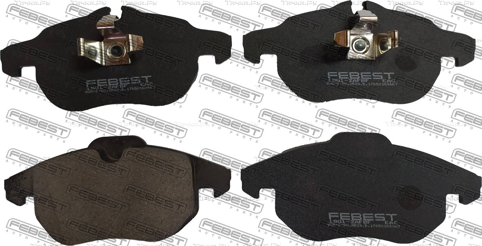 Тормозные колодки Febest передние для Cadillac BLS 2006-2009. Артикул 1801-ZAFBF