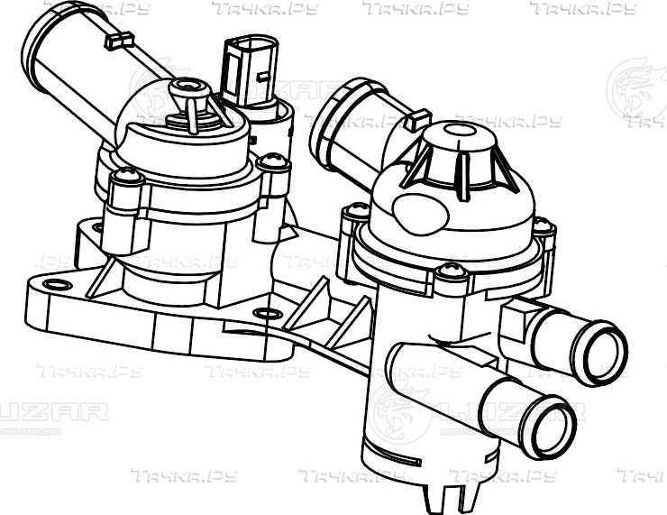 Термостат Luzar для Audi A1 I (8X) 2010-2015. Артикул LT 1845