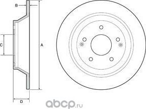 Диск тормозной (Delphi). Артикул BG4956C