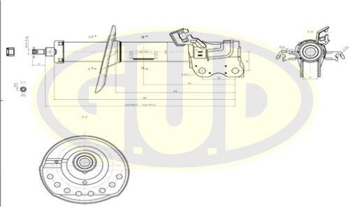 Амортизатор G.U.D.. Артикул GSA339754