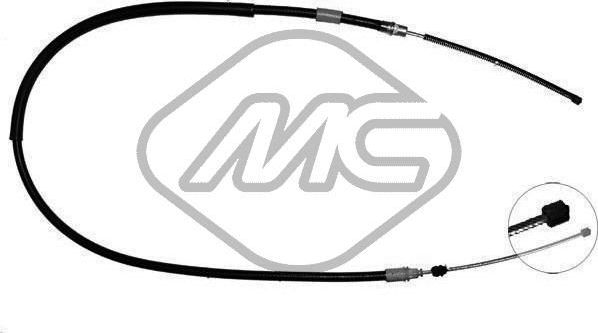 Трос ручника (тросик ручного тормоза) Metalcaucho. Артикул 83092