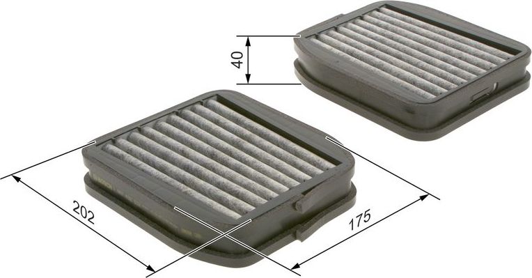 Салонный фильтр Bosch. Артикул 1 987 432 512