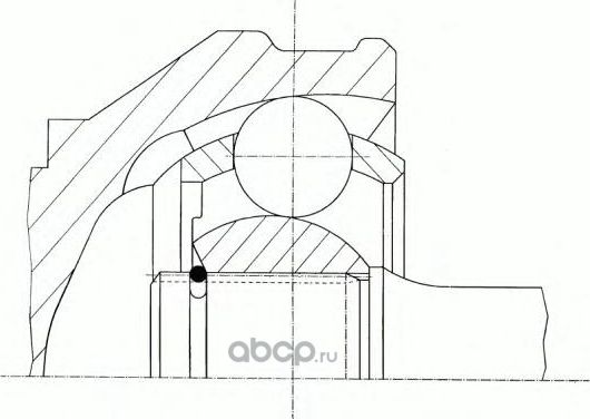 Шарнирный комплект, приводной вал (GKN). Артикул 304606