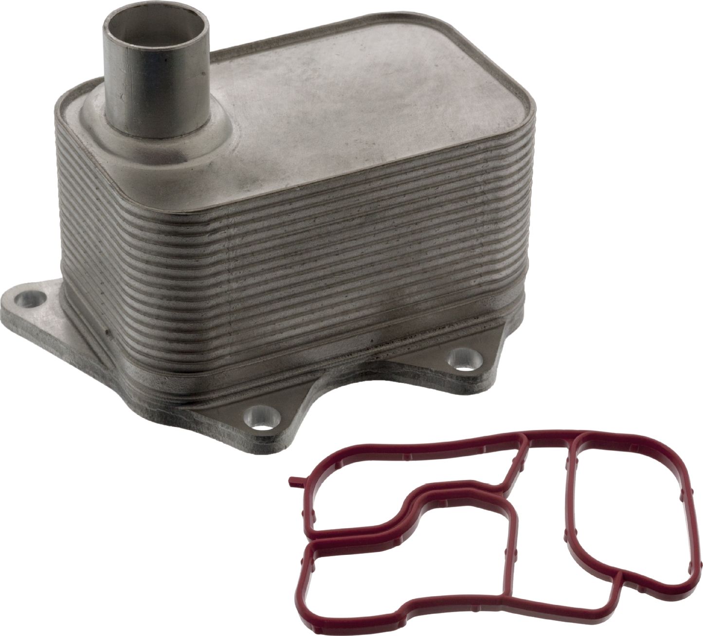 Радиатор масляный (маслоохладитель) для двигателя Febi Bilstein (алюминий). Артикул 100856