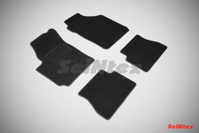 Коврики текстильные Seintex на нескользящей основе для салона Kia Picanto I 2005-2010. Артикул 82360