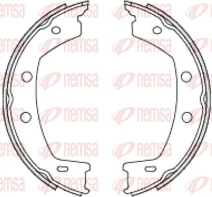 Тормозные колодки (стояночная тормозная система) Remsa. Артикул 4755.00