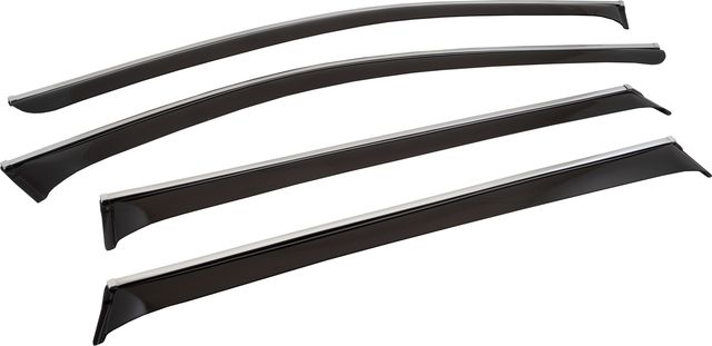 Дефлекторы Chromex для окон (c хром. молдингом) (4 шт.) Nissan X-Trail T32 2014-2026. Артикул CHROMEX.63002