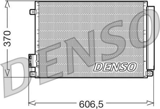 Радиатор кондиционера (конденсатор) Denso для Fiat Panda III 2012-2024. Артикул DCN09045