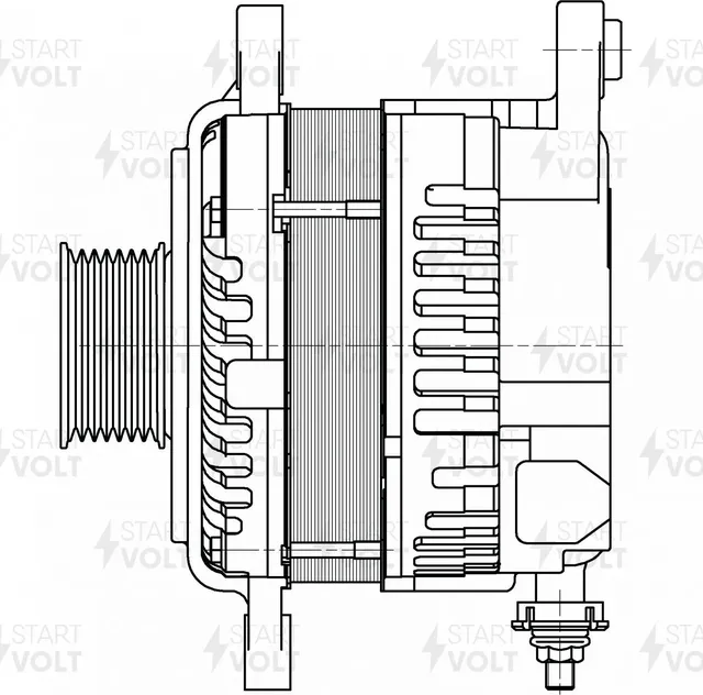 Генератор для а/м Nissan Teana J32 (08-) 2.5i/3.5i 130A (LG 1402) (Startvolt). Артикул lg-1402