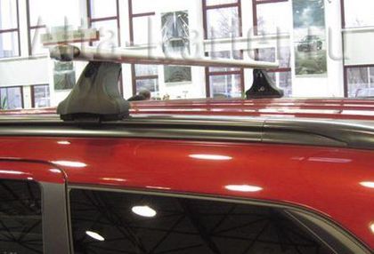 Багажник на интегрированные рейлинги Атлант для Ford Focus III универсал 2011-2018 (Аэродинамические дуги). Артикул 7166+8827+7002