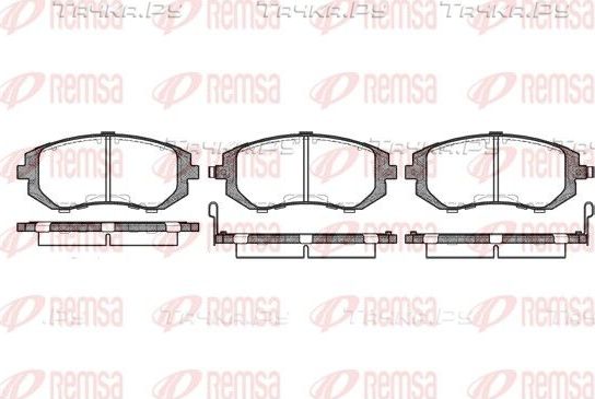Тормозные колодки Remsa передние для Subaru Impreza III 2008-2013. Артикул 0951.02