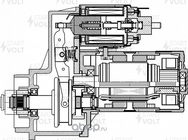 Стартер StartVOLT для Hyundai H-1 II 2008-2026. Артикул LSt 0804