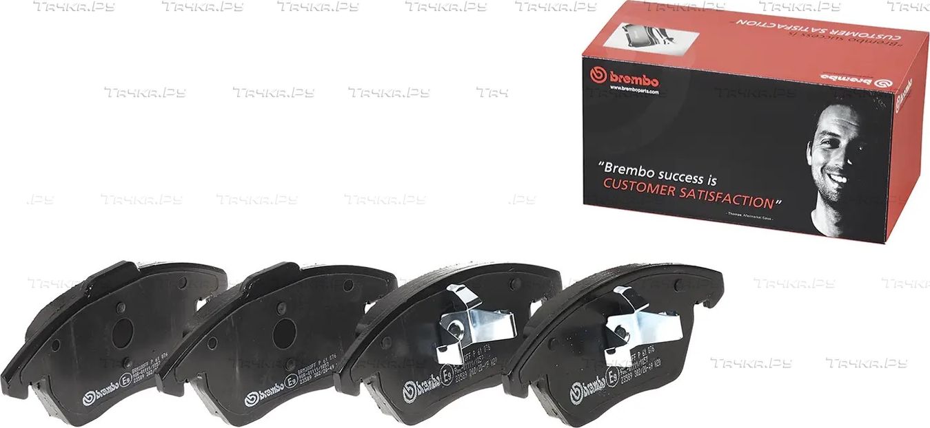 Тормозные колодки Brembo PRIME LINE передние для SEAT Ibiza IV 2010-2017. Артикул P 61 076