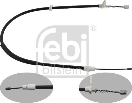 Трос ручника (тросик ручного тормоза) Febi Bilstein задний правый для Mercedes-Benz SLK-Класс II (R171) 2004-2011. Артикул 34912