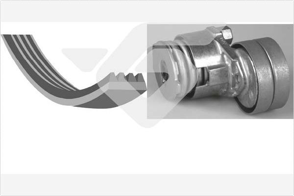 Приводной ремень поликлиновой с роликами (комплект) Hutchinson. Артикул KHV 159