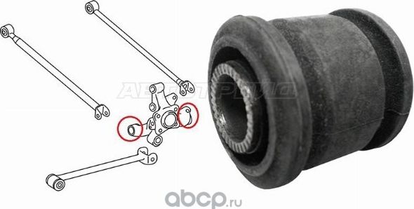 САЙЛЕНТБЛОК ЗАДНЕЙ СТУПИЦЫ CAMRY  WINDOM MCV30 01 (SAT). Артикул ST4872548020