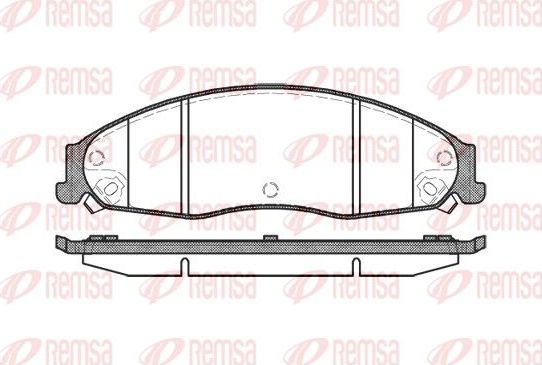 Тормозные колодки Remsa. Артикул 0955.08