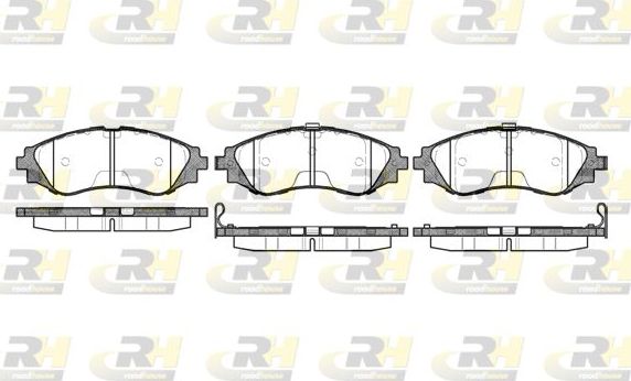 Тормозные колодки RoadHouse передние для Daewoo Rezzo 2000-2008. Артикул 2645.12