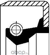 Уплотняющее кольцо, ступица колеса (Corteco) Corteco. Артикул 12011501