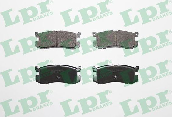 Тормозные колодки LPR задние для Mazda 626 III (GD) 1987-1997. Артикул 05P037