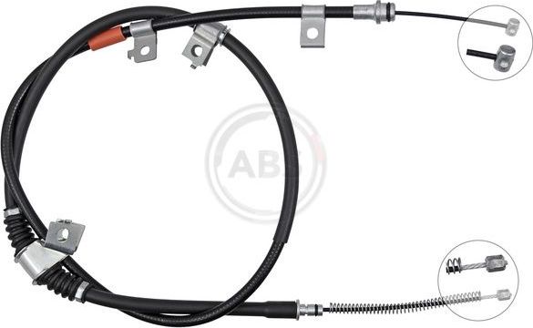 Трос ручника (тросик ручного тормоза) ABS. Артикул K10239
