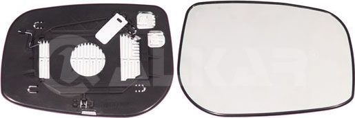 Зеркальное стекло бокового зеркала Alkar правое для Toyota Avensis II 2003-2008. Артикул 6432266