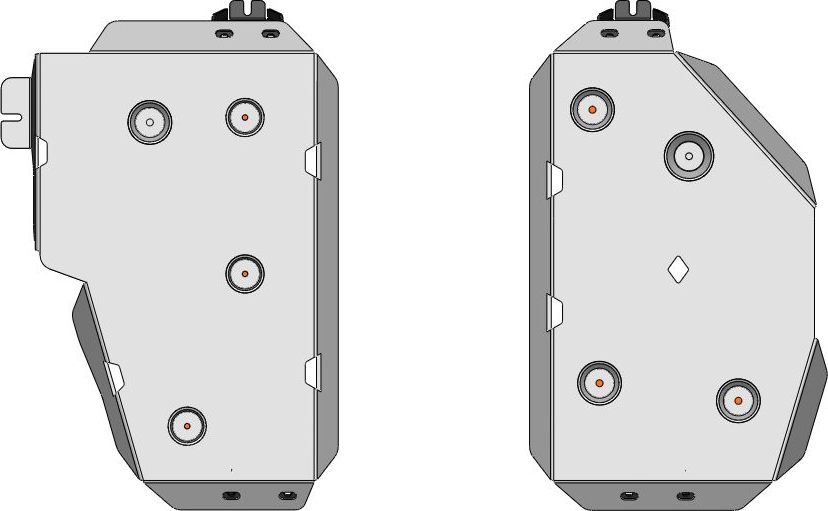 Защита алюминиевая АВС-Дизайн для топливного бака Mitsubishi Delica D:5 I рестайлинг 4WD 2018-2026. Артикул 14.35ABC