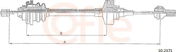 Трос сцепления Cofle. Артикул 10.2371