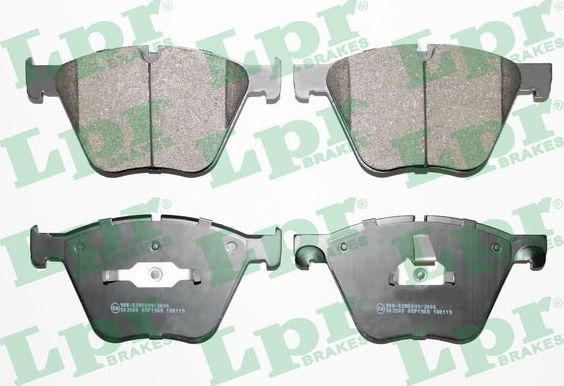 Тормозные колодки LPR передние для BMW 5 VI (F10/F11/F07) 2009-2017. Артикул 05P1908