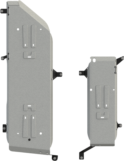 Защита алюминиевая Шериф (4 мм) для бензобака Toyota Land Cruiser 300 2021-2026. Артикул 24.3833 CP