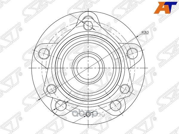 Ступичный узел FRRR AUDI A3 03-13SKODA OCTAVIA 0 (SAT). Артикул ST1K0498621