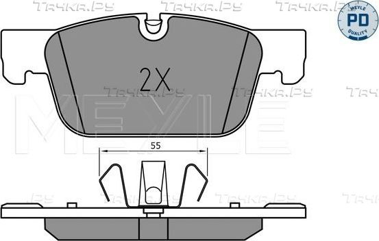 Тормозные колодки Meyle PD передние для Volvo XC60 II 2017-2026. Артикул 025 220 9817/PD